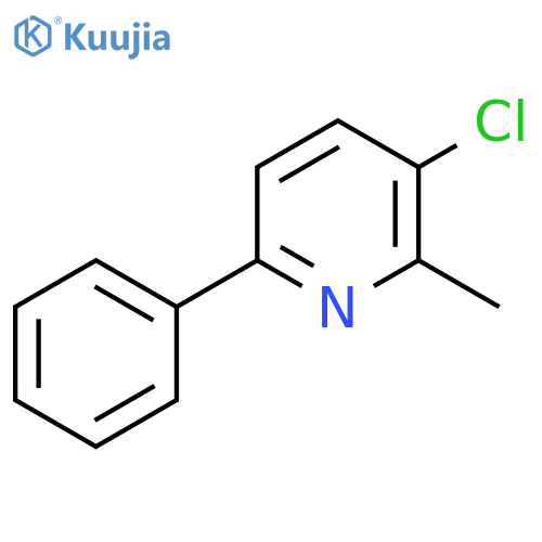 3-Chloro-2-methyl-6-phenylpyridine structure