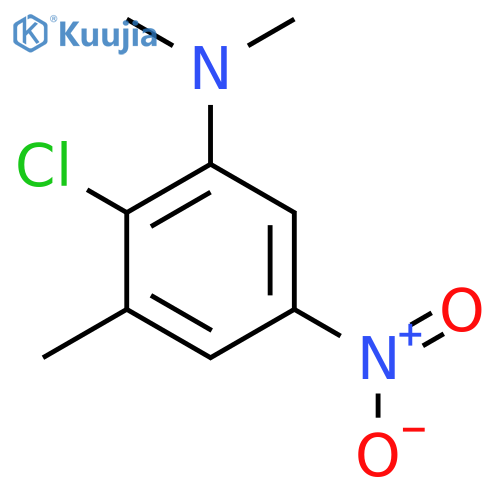 2-Chloro-5-nitro-N,N,3-trimethylaniline structure