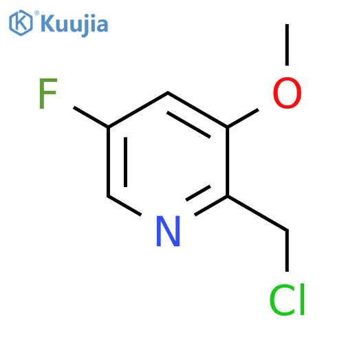 2-Chloromethyl-5-fluoro-3-methoxypyridine structure