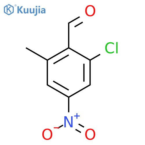 2-Chloro-6-methyl-4-nitrobenzaldehyde structure
