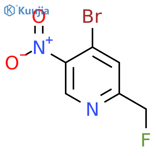 4-Bromo-2-fluoromethyl-5-nitropyridine structure