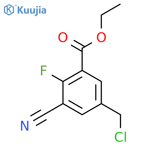Ethyl 5-chloromethyl-3-cyano-2-fluorobenzoate structure