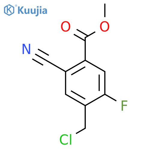 Methyl 4-chloromethyl-2-cyano-5-fluorobenzoate structure