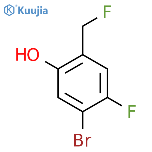 5-Bromo-4-fluoro-2-(fluoromethyl)phenol structure