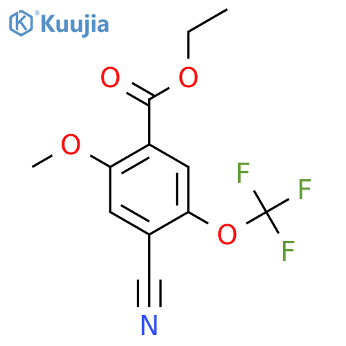 Ethyl 4-cyano-2-methoxy-5-(trifluoromethoxy)benzoate structure