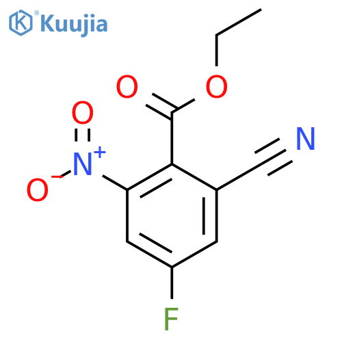 Ethyl 2-cyano-4-fluoro-6-nitrobenzoate structure