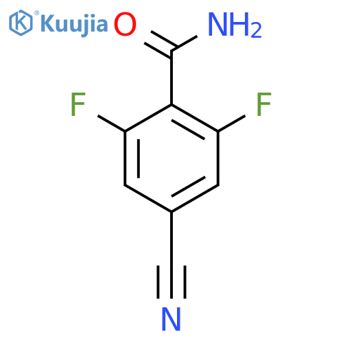 4-Cyano-2,6-difluorobenzamide structure