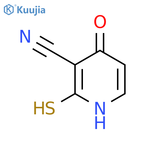 4-Hydroxy-2-mercaptonicotinonitrile structure