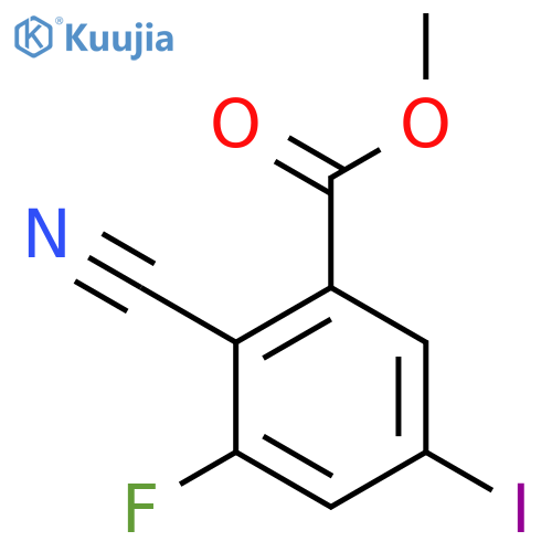 Methyl 2-cyano-3-fluoro-5-iodobenzoate structure