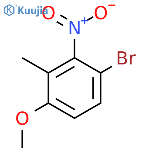 1-Bromo-4-methoxy-3-methyl-2-nitrobenzene structure