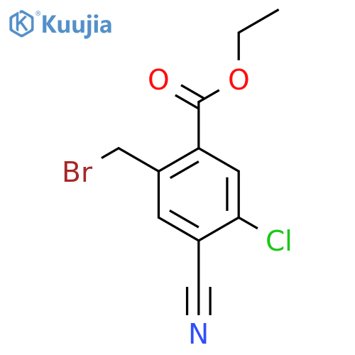 Ethyl 2-bromomethyl-5-chloro-4-cyanobenzoate structure