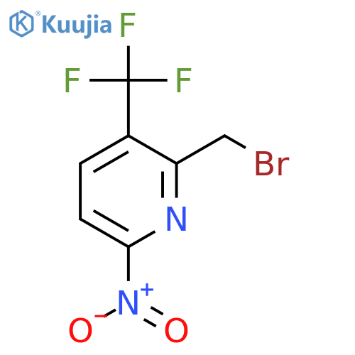 2-Bromomethyl-6-nitro-3-(trifluoromethyl)pyridine structure