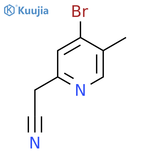 2-(4-Bromo-5-methylpyridin-2-yl)acetonitrile structure