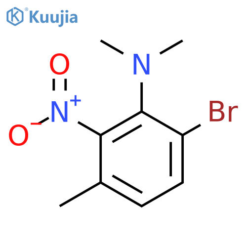 6-Bromo-2-nitro-N,N,3-trimethylaniline structure