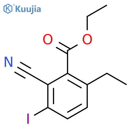 Ethyl 2-cyano-6-ethyl-3-iodobenzoate structure