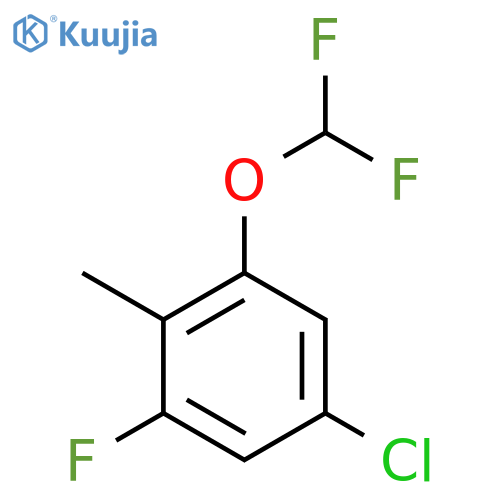 4-Chloro-2-difluoromethoxy-6-fluorotoluene structure