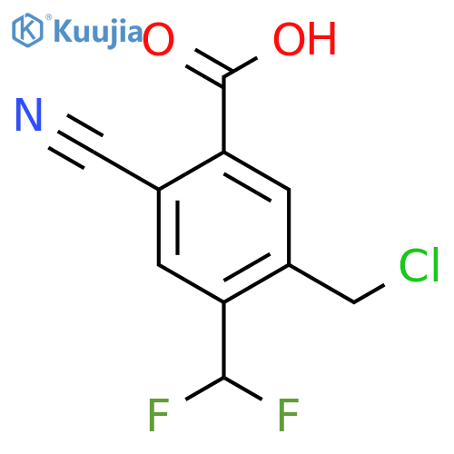 5-Chloromethyl-2-cyano-4-(difluoromethyl)benzoic acid structure