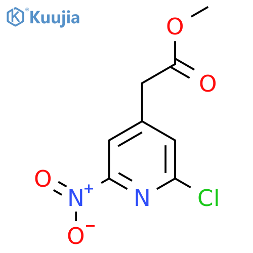 Methyl 2-chloro-6-nitropyridine-4-acetate structure
