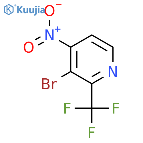 3-Bromo-4-nitro-2-(trifluoromethyl)pyridine structure