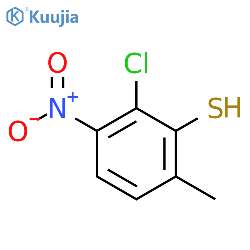 2-Chloro-6-methyl-3-nitrothiophenol structure
