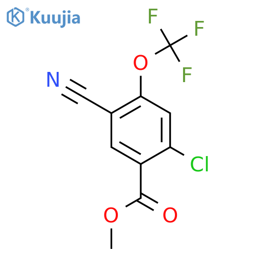 Methyl 2-chloro-5-cyano-4-(trifluoromethoxy)benzoate structure