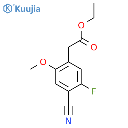 Ethyl 4-cyano-5-fluoro-2-methoxyphenylacetate structure