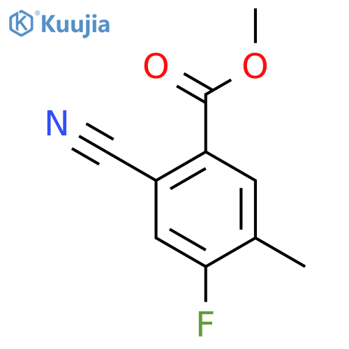 Methyl 2-cyano-4-fluoro-5-methylbenzoate structure