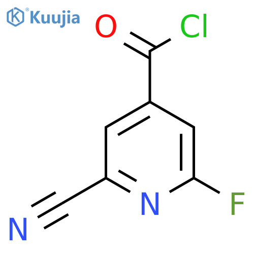 2-Cyano-6-fluoroisonicotinoyl chloride structure