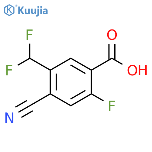 Benzoic acid, 4-cyano-5-(difluoromethyl)-2-fluoro- structure