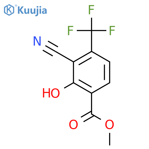 Methyl 3-cyano-2-hydroxy-4-(trifluoromethyl)benzoate structure