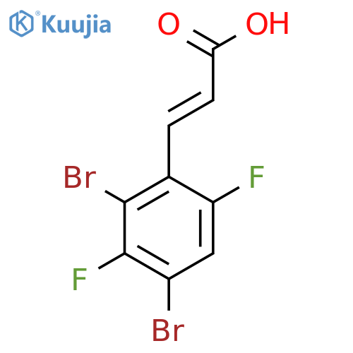2,4-Dibromo-3,6-difluorocinnamic acid structure