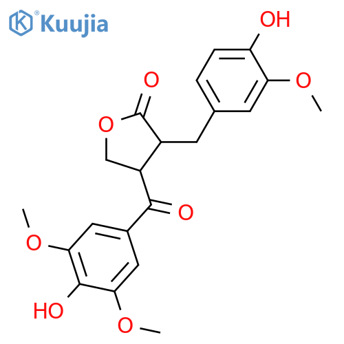 3,3',4,4',5',7'-Hexahydroxy-8,8'-lignan-9,9'-olide; (8R*,8'R*)-form, 7'-Ketone, 3,3',5'-tri-Me ether structure