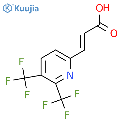 2,3-Bis(trifluoromethyl)pyridine-6-acrylic acid structure