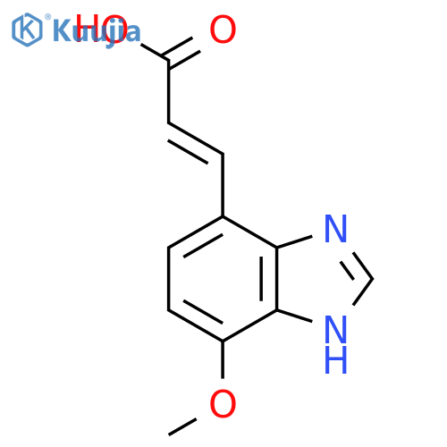 (E)-3-(7-Methoxy-1H-benzo[d]imidazol-4-yl)acrylic acid structure