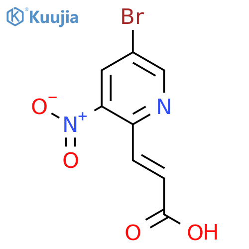 5-Bromo-3-nitropyridine-2-acrylic acid structure