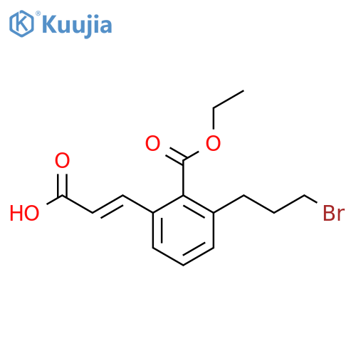 Ethyl 2-(3-bromopropyl)-6-(2-carboxyvinyl)benzoate structure