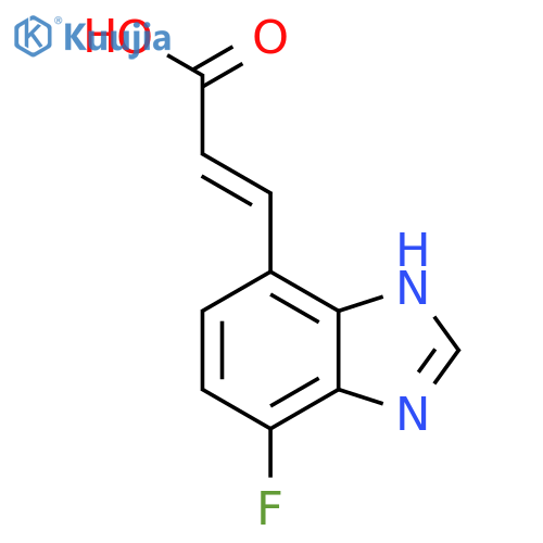 (E)-3-(4-Fluoro-1H-benzo[d]imidazol-7-yl)acrylic acid structure