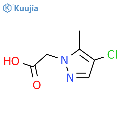 2-(4-chloro-5-methyl-1H-pyrazol-1-yl)acetic acid structure