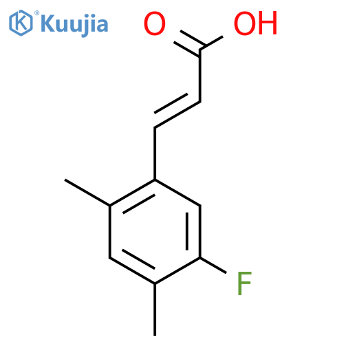 2,4-Dimethyl-5-fluorocinnamic acid structure