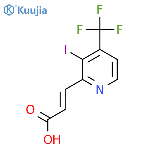 3-Iodo-4-(trifluoromethyl)pyridine-2-acrylic acid structure