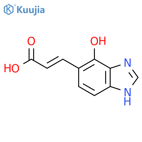 (E)-3-(7-Hydroxy-1H-benzo[d]imidazol-6-yl)acrylic acid structure