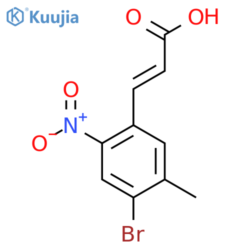 4-Bromo-5-methyl-2-nitrocinnamic acid structure