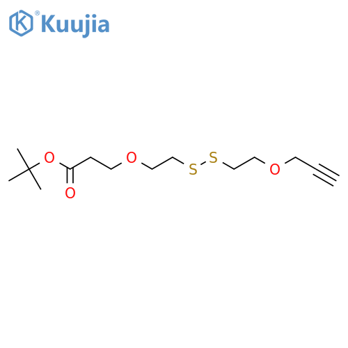 Propargyl-PEG1-SS-PEG1-t-butyl ester structure