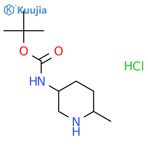 Tert-Butyl (6-methylpiperidin-3-yl)carbamate hydrochloride structure