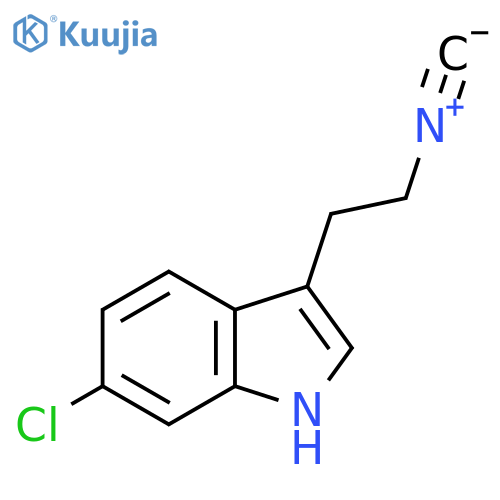 6-chloro-3-(2-isocyanoethyl)-1H-indole structure