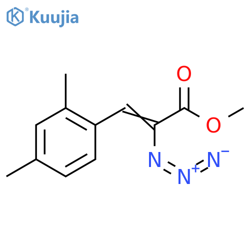 2-Propenoic acid, 2-azido-3-(2,4-dimethylphenyl)-, methyl ester structure