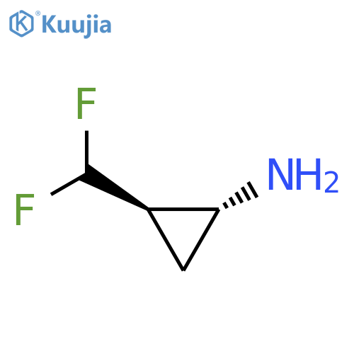 trans-2-(difluoromethyl)cyclopropan-1-amine structure
