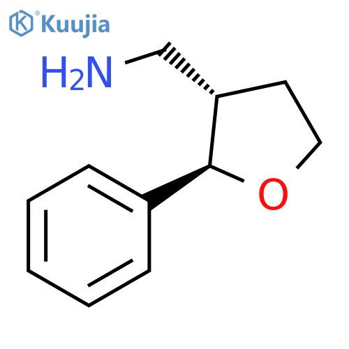 3-Furanmethanamine, tetrahydro-2-phenyl-, (2R,3S)- structure