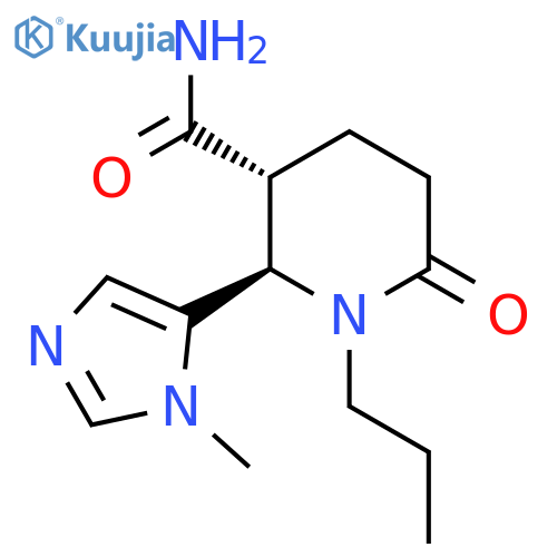 Trans-2-(1-Methyl-1H-imidazol-5-yl)-6-oxo-1-propylpiperidine-3-carboxamide structure