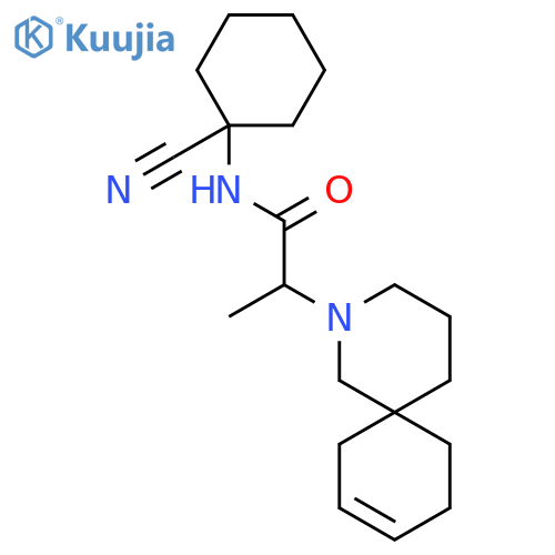 2-{2-azaspiro[5.5]undec-8-en-2-yl}-N-(1-cyanocyclohexyl)propanamide structure